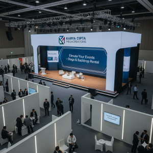 kontraktor pameran jasa sewa backdrop stage partisi
