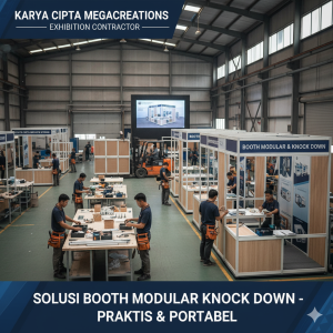 kontraktor pameran produksi booth modular knock down